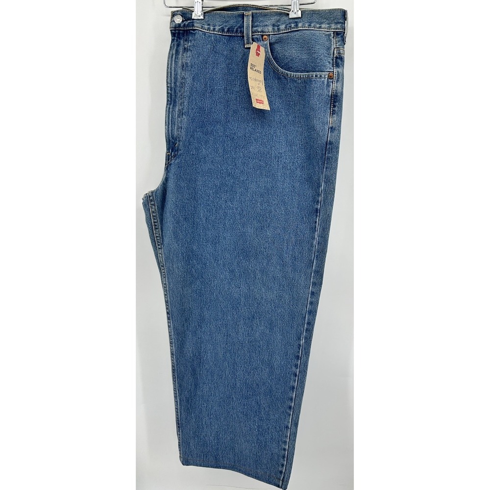 Levi's 550 Relaxed Tapered Leg Blue Denim Jeans Men's Size 55x30 NWT